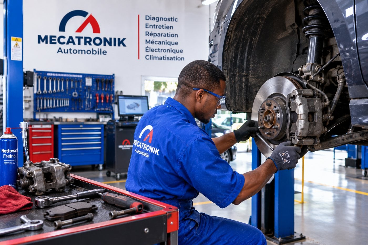 Freinage — atelier Mecatronik, Médina, Dakar